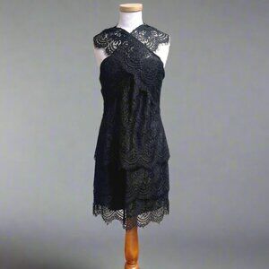 Leifsdottir black lace dress, size 12